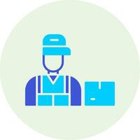 Courier Delivery Boy Vector Icon