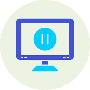 icono de vector de botón de pausa