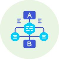 icono de vector de diagrama de flujo