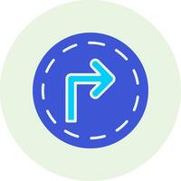 Turn Right Vector Icon