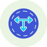 T Junction Vector Icon