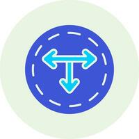 T Junction Vector Icon