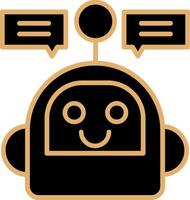 icono de vector de chatbot