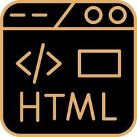 icono de vector html