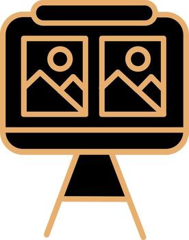 icono de vector de presentación