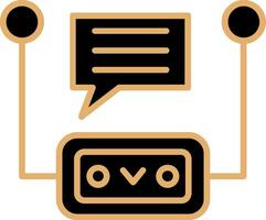 icono de vector de chatbot