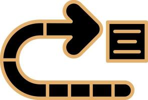 Right turn Vector Icon