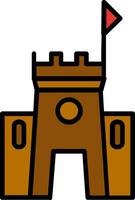 Sand Castle Vector Icon