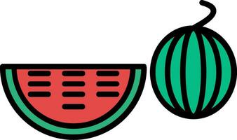 Water Melon Vector Icon