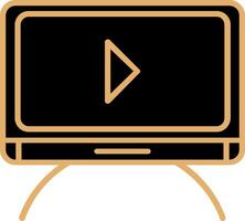televisión monitorear vector icono