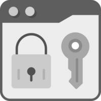 Website Locked Vector Icon