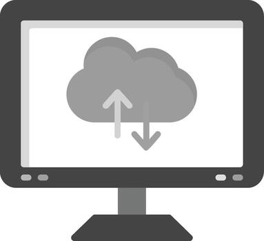 icono de vector de computación en la nube