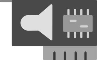 icono de vector de tarjeta de sonido