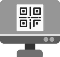 icono de vector de código qr