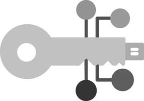 digital key Vector Icon