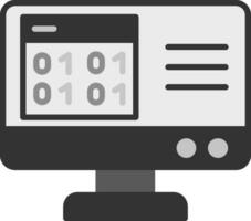 Binary Code Vector Icon