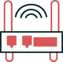 icono de vector de enrutador wifi