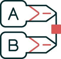 icono de vector de diagrama