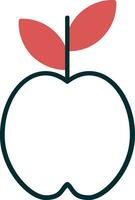 icono de vector de manzana