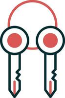 Surrogate Key Vector Icon