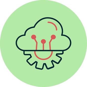 Cloud Computing Vector Icon