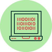 Binary Code Vector Icon