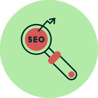 icono de vector de seo