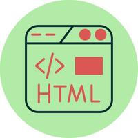 icono de vector html