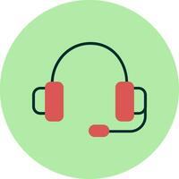 icono de vector de auriculares