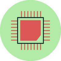 icono de vector de cpu