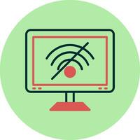 No Wifi Signals Vector Icon