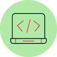 icono de vector de codificación web