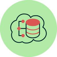 Cloud Data Vector Icon