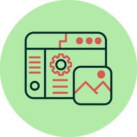 icono de vector de desarrollo web