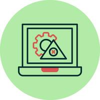 icono de vector de error