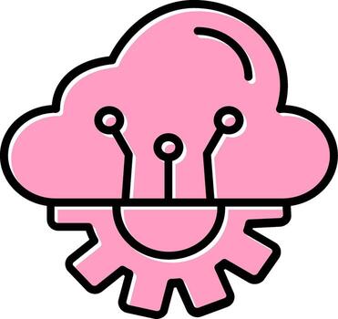 Cloud Computing Vector Icon