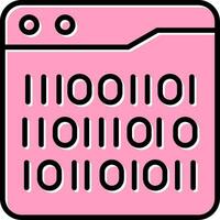 Binary Code Vector Icon