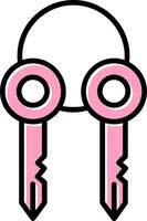 Surrogate Key Vector Icon