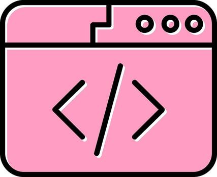 icono de vector de codificación