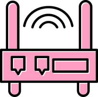 icono de vector de enrutador wifi