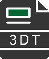 3DT Creative Icon Design vector