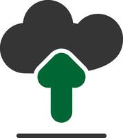 Cloud Upload Creative Icon Design vector