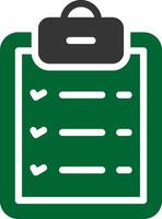 Glyph Two Color Design vector