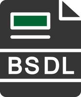 BSDL Creative Icon Design vector