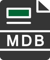 mdb creativo icono diseño vector