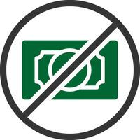 No Money Creative Icon Design vector