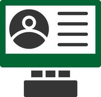 Profile Creative Icon Design vector