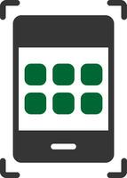 Glyph Two Color Design vector
