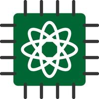 Quantum Computer Creative Icon Design vector