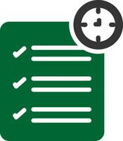 Glyph Two Color Design vector